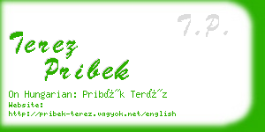 terez pribek business card